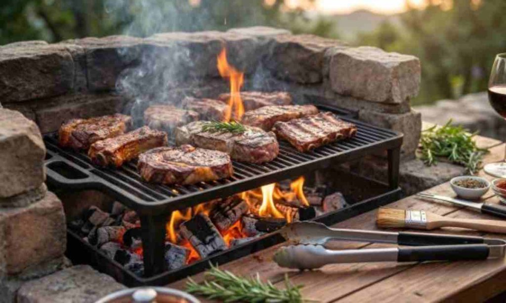 asados de carne al carbon