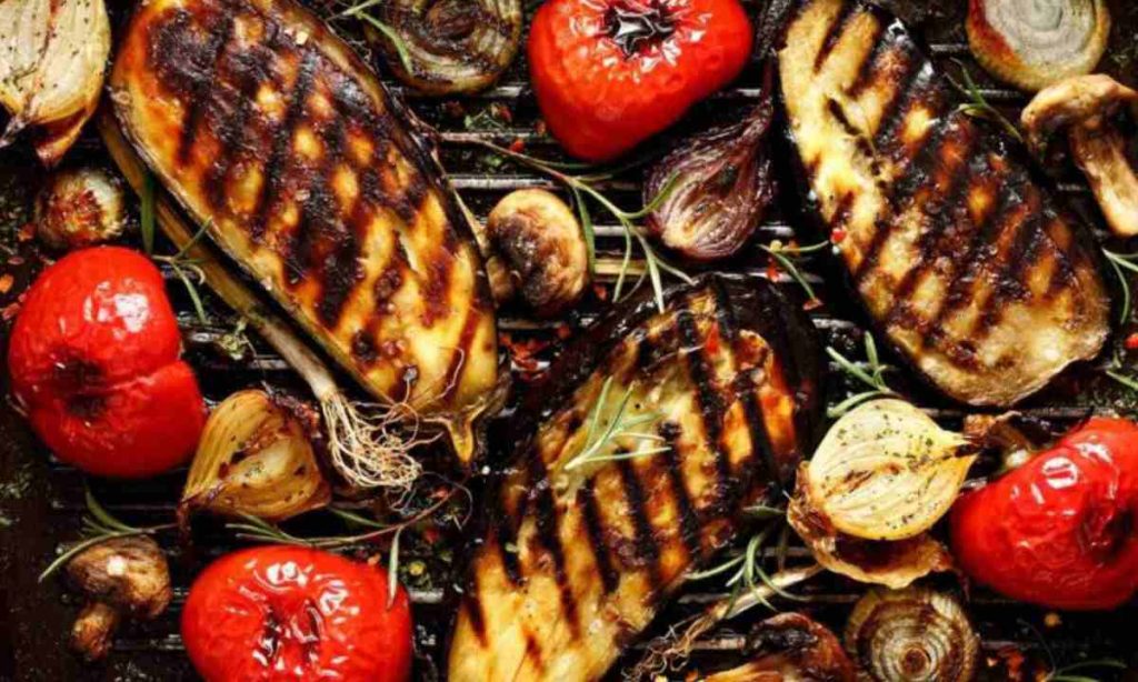 preparacion de verduras a la parrilla