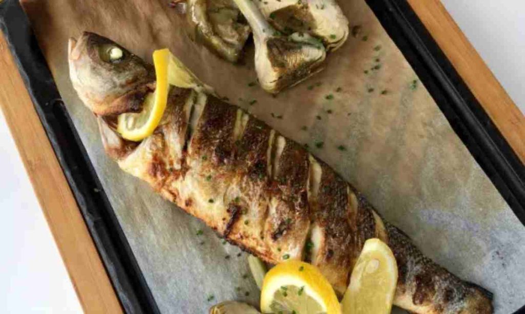 nuestra lubina a la brasa